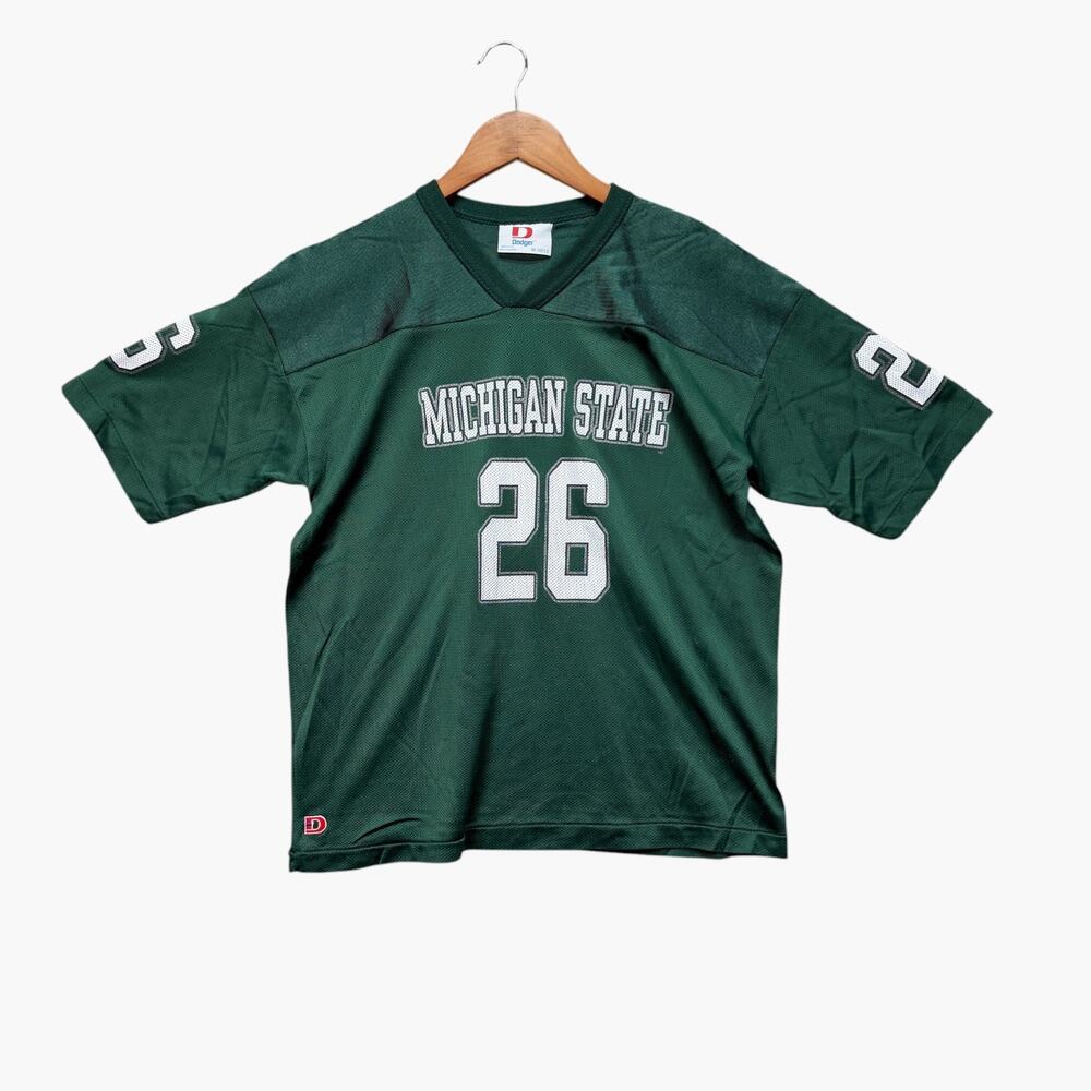 VTG Michigan State Spartans NCAA Football Jersey Green Dodger #26 sz M (10/12)